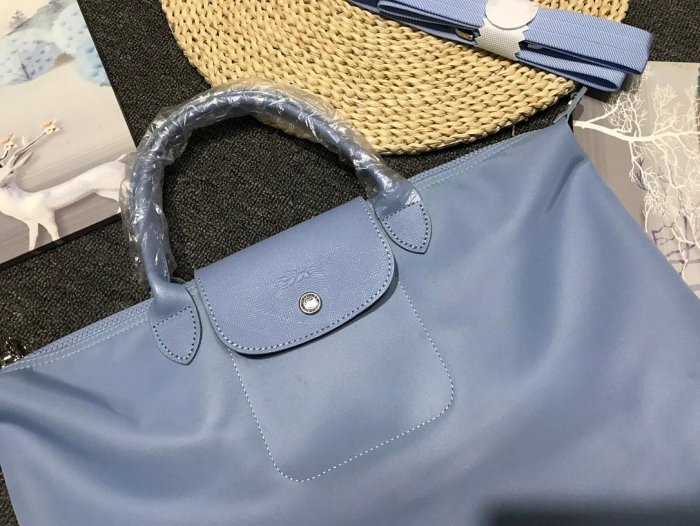 雪兒精品 Longchamp 龍驤 防潑水面料 2605中號長柄 中號深紫色 餃子包 單肩包 手提包 女包