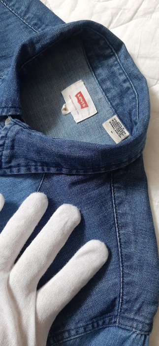 近新門市正品Levis Classic Western經典V型雙口袋藍色珍珠扣牛仔襯衫M