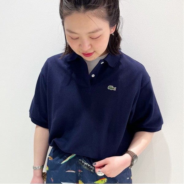 預購】日本BEAMS BOY夏22新入荷LACOSTE/ 別注ヘビーピケポロシャツ定番 