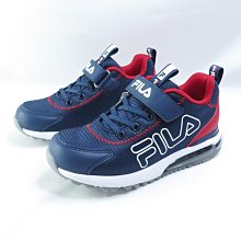 FILA 慢跑鞋 3J401Y321 中大童鞋 運動鞋 足弓支撐 抗菌防臭 藍白紅【iSport愛運動】