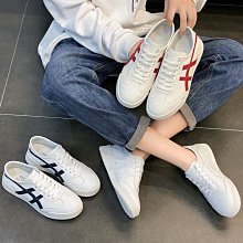 JC Shop【35-40#】韓國熱銷-輕便透氣真皮小白鞋 阿甘鞋 休閒鞋 板鞋