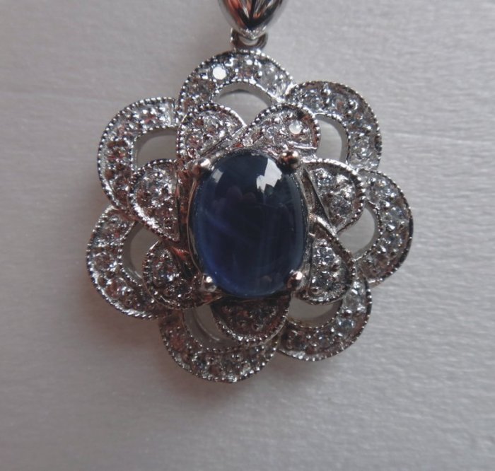 純銀925藍寶水晶鑽項鏈(賣場有金安德森knightsbridge cop萊卡佛dailo)