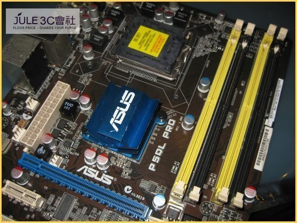 JULE 3C會社-華碩ASUS P5QL PRO P43/ICH10/EPU-4/全固態/超值款/送Core 2 Duo CPU/良品/775 主機板