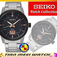 【全新原廠SEIKO】【天美鐘錶店家直營】【下殺↘超低價有保固】碳纖格紋面 大日期 不鏽鋼黑IP框  SUR285P1