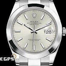 【永久流當品】ROLEX 勞力士 Datejust 41 蠔式日式型 126300 銀色面盤 DJ41 FIA6549