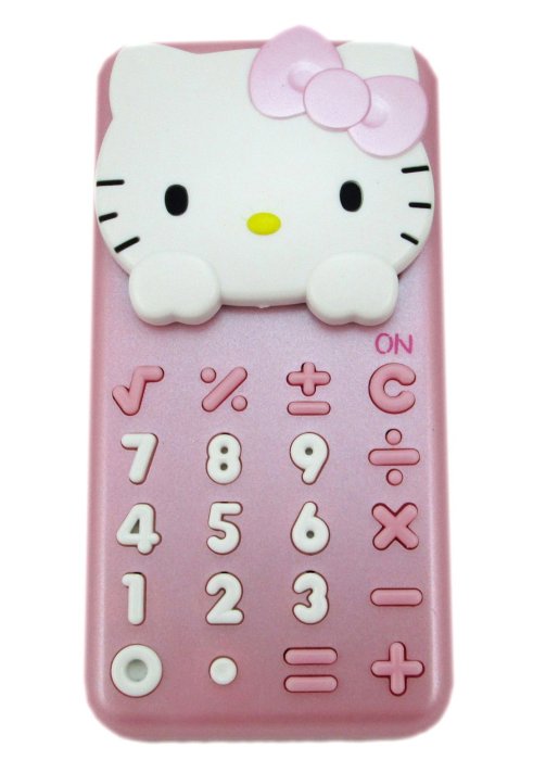 【卡漫迷】出清 特價299 Hello Kitty 電子 計算機 ㊣版 8位元 滑蓋 數字造型 按鍵 攜帶式 計算器