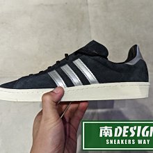 南🔥2022 10月 ADIDAS CAMPUS 80S 運動休閒鞋 三條線 復古 男女款 黑銀 GX7330