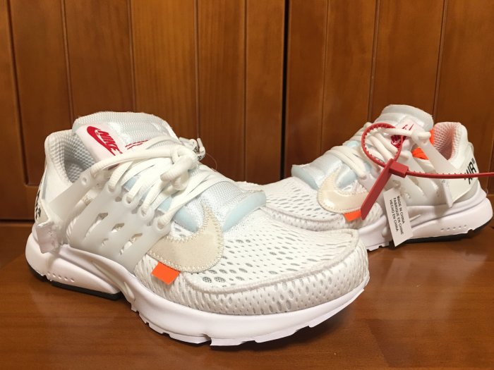 【H-Sneaker】全新 NIKE AIR PRESTO OFF WHITE 白 魚骨 女鞋 AA3830-100