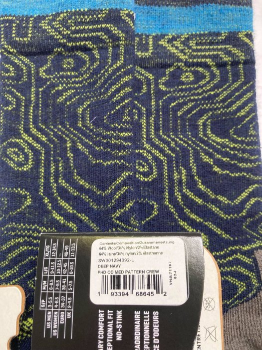 男款現貨 SmartWool PHD Outdoor Med Pattern 中厚度避震美麗諾羊毛戶外運動襪