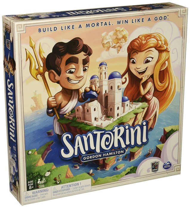 【正版桌遊。送牌套】Santorini 聖托里尼－英文版《桌遊殿》