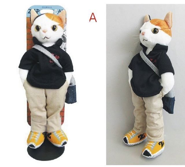 日本進口 ～ 時尚貓 “ZAP CAT” 貓咪玩偶 / 貓咪擺飾 附支架 (共4款)