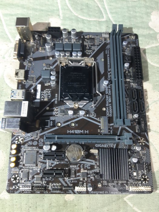 格里菲樂園 ~ Gigabyte 技嘉  主機板 H410MH 支援 10代CPU  無擋板