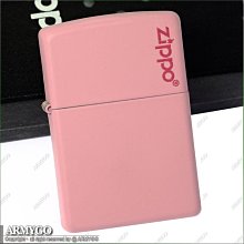 【ARMYGO】ZIPPO原廠打火機-粉紅色烤漆-NO.238 ZL