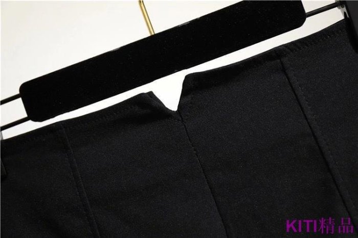 KITI精品XS-5XL 大尺碼胖mm短褲 夏季高腰黑色顯瘦百搭打底褲 a字闊腿休閒熱褲