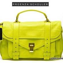 喬瑟芬【PROENZA SCHOULER】特價再95折~2012秋冬PS1 C1 螢光檸檬黃LEMON*6010中型