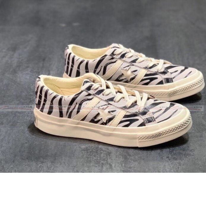 Converse Jack Star&Bars Zebra Suede 斑馬紋日本限定仿古泛黃麂皮美澳