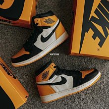 Air Jordan 1 Retro High OG AJ1 黑黃腳趾 計程車 籃球鞋 男鞋 555088-711