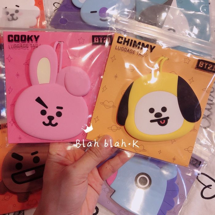 韓國 BT21 行李吊牌 防彈少年團 BTS CHIMMY TATA COOKY KOYA SHOOKY RJ MANG VAN