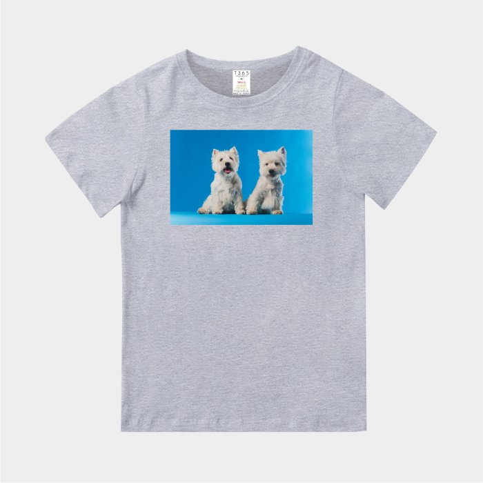 T365 MIT 親子 童裝 情侶 T恤 短T 狗 DOG 西高地白㹴 西莎 West Highland White