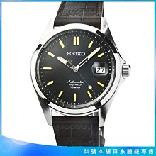 【柒號本舖】SEIKO 精工DRESS LINE 機械皮帶腕錶-黑 # SZSB017 (日本版)