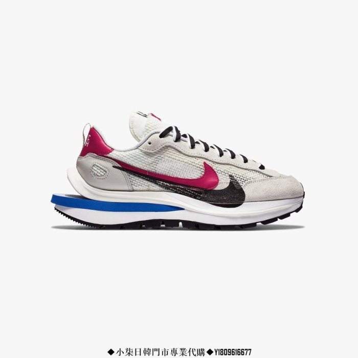 小柒）Nike x Sacai VaporWaffle Sail 灰白紅藍CV1363-100潮流慢跑鞋