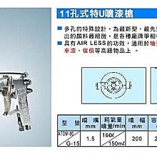 ㊣宇慶S舖㊣日本原裝 spray man 11孔式特U噴漆槍ATOM-80 另有其他規格歡迎洽詢