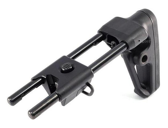 [01] MPX MCX 鐵桿 伸縮 後托 ( BB彈BB彈GBB卡賓槍步槍衝鋒槍狙擊槍IPSC警用軍用 UZI MP5