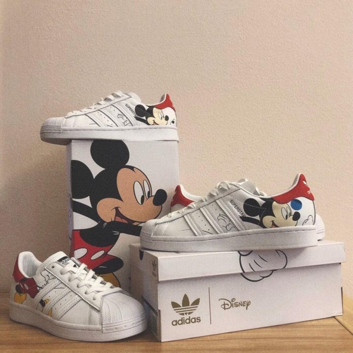 Adidas Originals x Disney Mickey Mouse 板 迪士尼米奇男女情侶現貨潮鞋