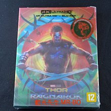 幻彩B2[藍光先生UHD] 雷神索爾3：諸神黃昏 UHD+BD 雙碟鐵盒版 Thor : Ragnarok