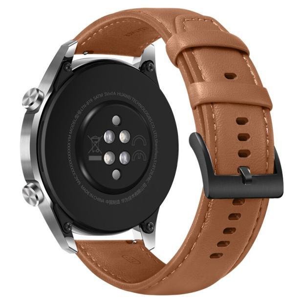 熱銷#華為HUAWEI WATCH GT3 42/46mm手錶真皮錶帶頭層牛皮金屬扣