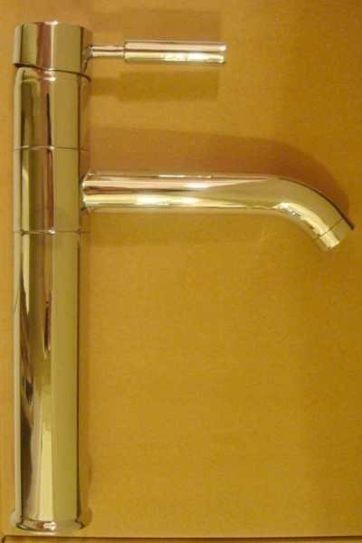 FUO 衛浴: 浴室廚房均適用 竹節圓單孔可調節方向 水龍頭 ,高度30.5公分(3209)