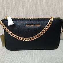 天使熊雜貨小舖~MICHAEL KORS POUCHES 鏈條手拿包 手提袋  全新現貨