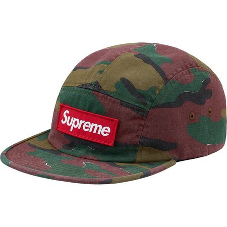 【超搶手】全新正品2018最新款 Supreme Military Camp Cap 立體貼布Box 五分割帽 迷彩紅白