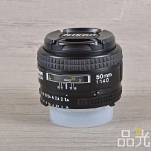 【品光數位】Nikon AF 50mm F1.4 D 大光圈 人像 定焦 #124996