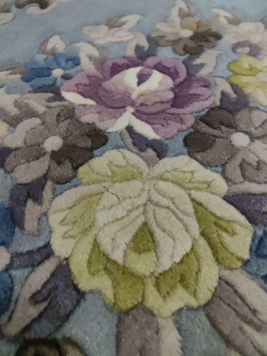 日本運回大羊毛真絲地毯，二手羊毛真絲地毯，非常漂亮！沒清洗，