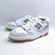 New Balance 550 休閒鞋 BB550ESC 男女款 復古鞋 情侶鞋 D楦 白x石板灰【iSport愛運動】