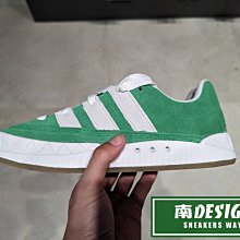 南🔥2023 5月 ADIDAS OG ADIMATIC 滑板鞋 麂皮 復古 寬版鞋帶 鋸齒底 男款 綠白GZ6202