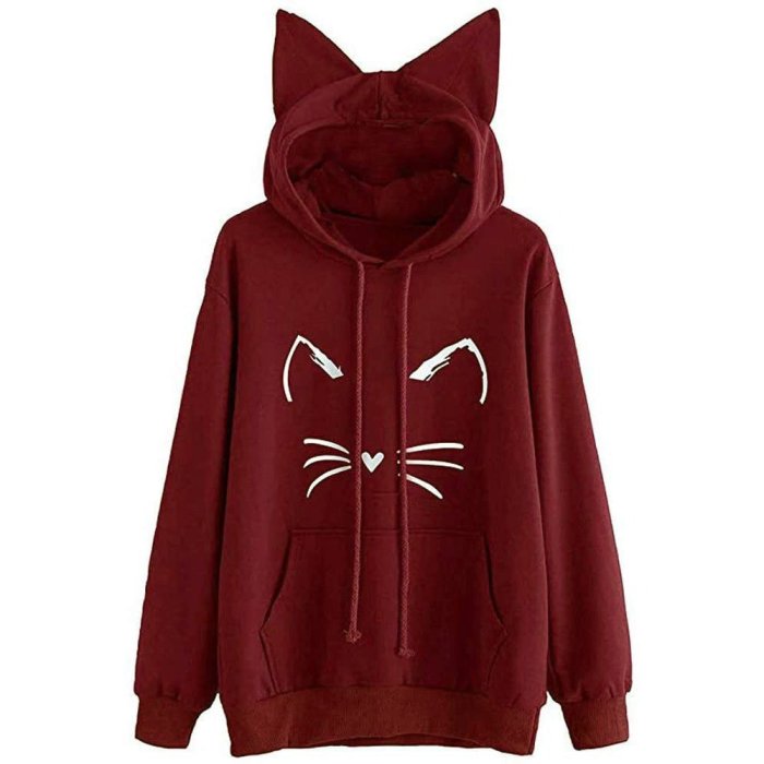 Winter Women Fall pink Hoodies Clothes for Fashion hoodie