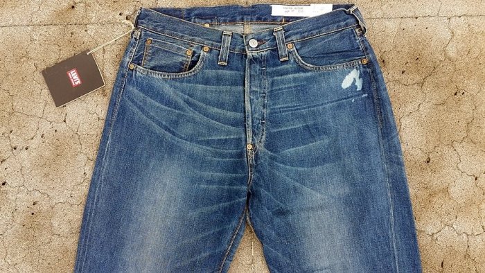 西方不敗全新全球限量1500條美國製Levi's LVC 1937年Indigo Heart