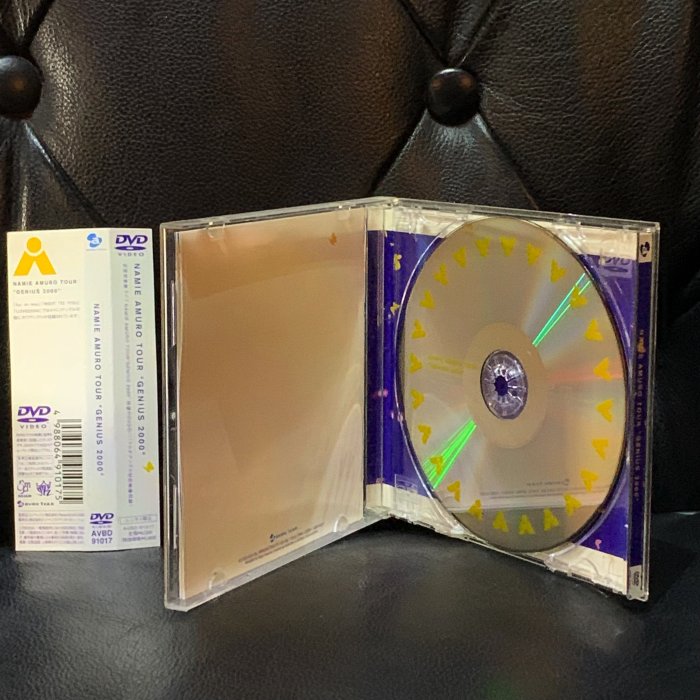 【一手收藏】安室奈美惠－GENIUS2000演唱會DVD，日本國內版，購於東京，日本艾迴2000發行，保存良好。110分