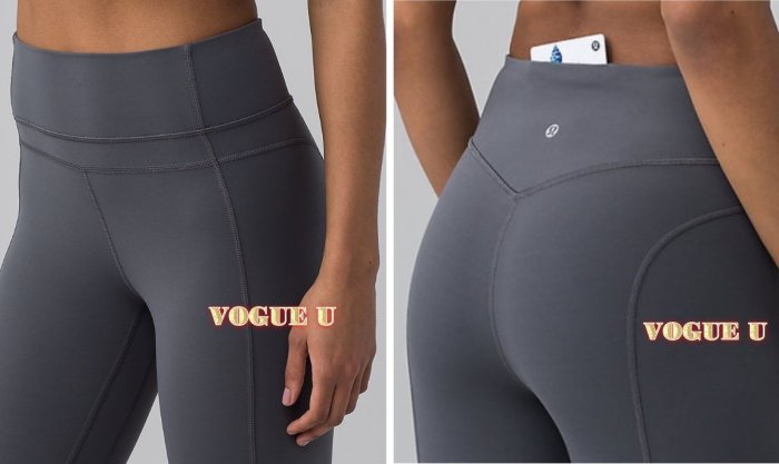 ☆VOGUE U☆加拿大lululemon~打造蜜桃臀立體車線緊身運動褲legging有氧健身重訓(特)【A4488L】