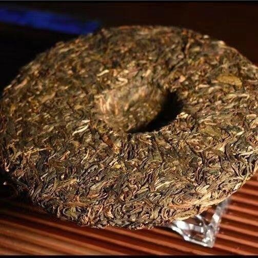 2004年雲南普洱茶七子茶餅7542中茶綠印生茶老茶干倉勐海生普古樹