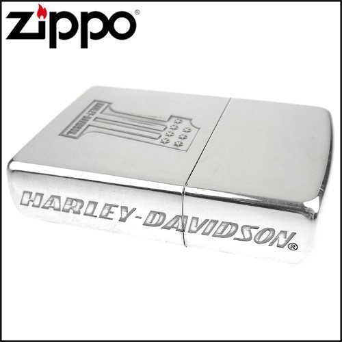 ☆哈洛德小舖☆【ZIPPO】日系~Harley-Davidson-哈雷-銀燻黑蝕刻3面加工 NO.HDP-43