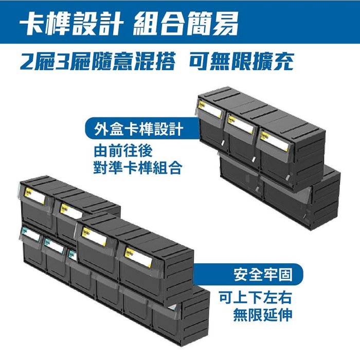 MIT台灣製造【天鋼 TANKO】上手盒組合抽屜 小物收納 零件分類 零件收納 2抽跟3抽各一個