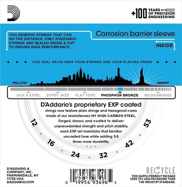 《民風樂府》D'Addario EXP-16 民謠吉他弦 + CT-15音孔調音器  限量超值組合包 現貨免運