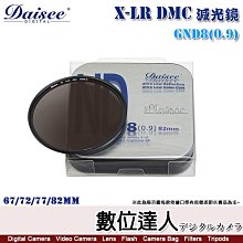 【數位達人】Daisee X-LR DMC 減光鏡 ND8 0.9 82mm / ND鏡 濾鏡 瀑布拍攝 絲絹流水