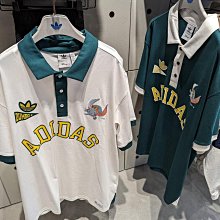 南🔥2023 8月 ADIDAS DISNEY 小飛象 短袖上衣 POLO衫 迪士尼 男 白IN1075 綠IN1077