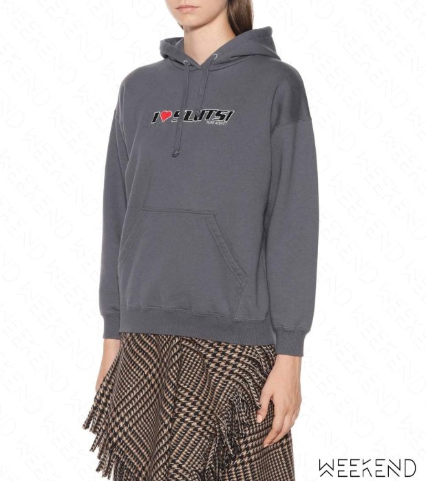 【WEEKEND】 VETEMENTS Hug Me 長袖 連帽 衛衣 帽T 灰色 18秋冬