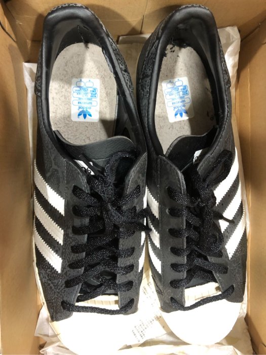 二手 ATMOS x ADIDAS SUPERSTAR 80s G-SNK B26871 us11