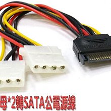 ~協明~ SATA 轉 大4PinX2 電源線